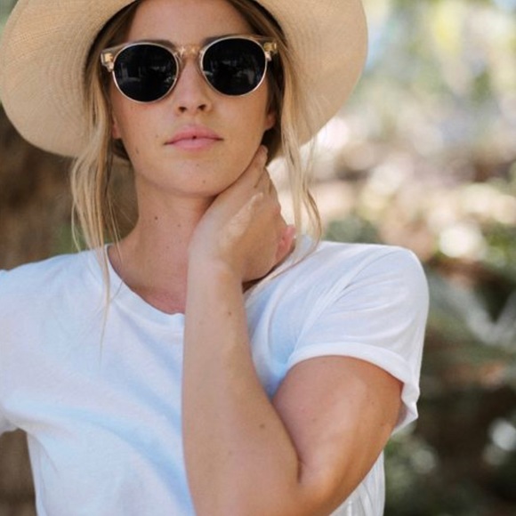 Brand New TOMS Milky Pink Crystal Fade BELLINI Sunglasses Violet Sun Lenses - Picture 8 of 8